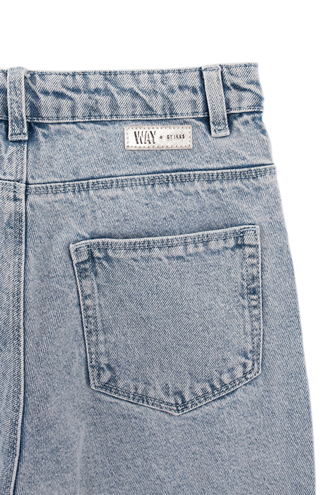GIRLS’ BLUE 7/8 MOM JEANS 4