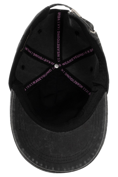 GIRLS’ FADED GREY CAP WITH VINTAGE SLOGAN 2