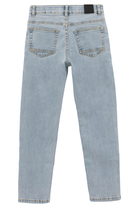 BOYS’ BLUE STRAIGHT JEANS WITH PLACED DISTRESSING 2