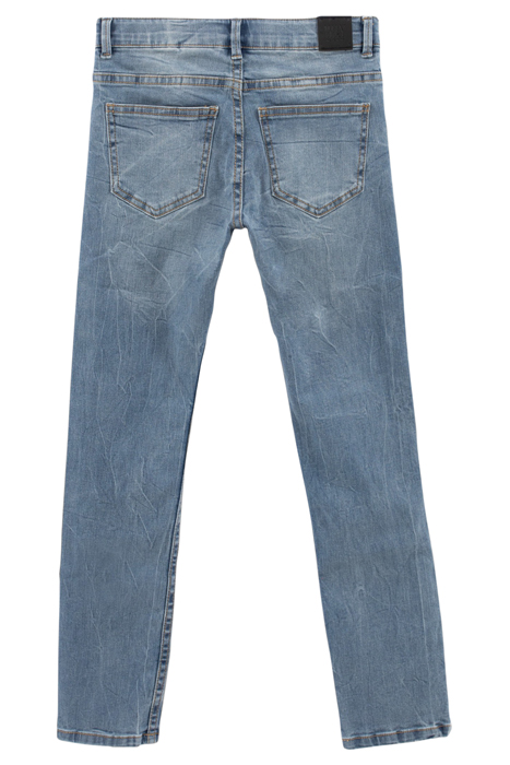 BOYS’ BLUE SLIM JEANS WITH PLACED DISTRESSING 2