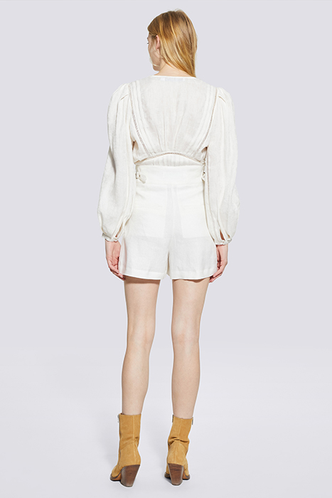 SHOREDITCH SHORT IN ECRU 3