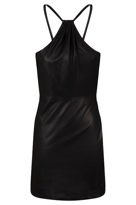 NATROLY LEATHER DRESS IN BLACK 6