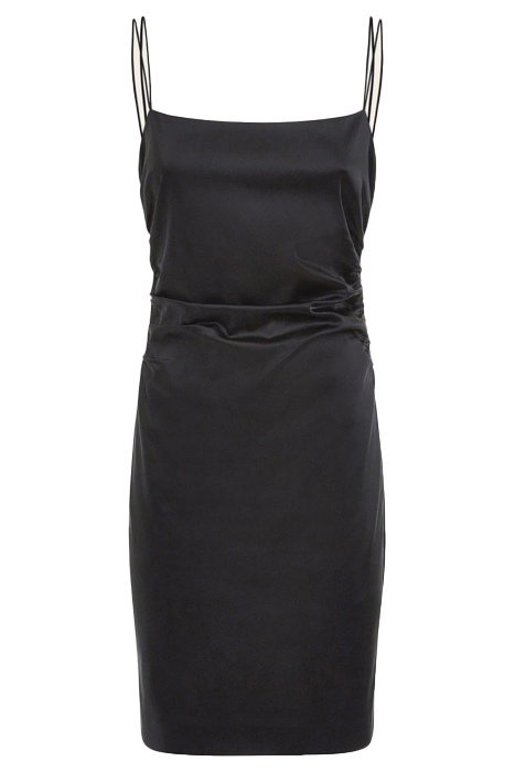ERMINA SATEEN DRESS JET BLACK 9
