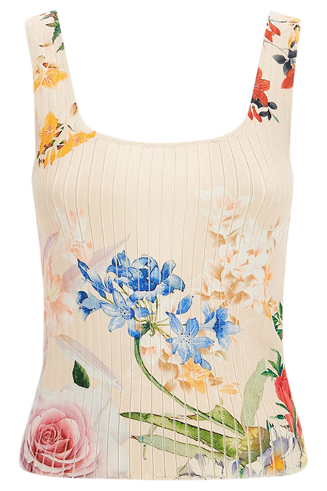GINGER RIB PRINTED GLORIOUS GARDEN TOP 10