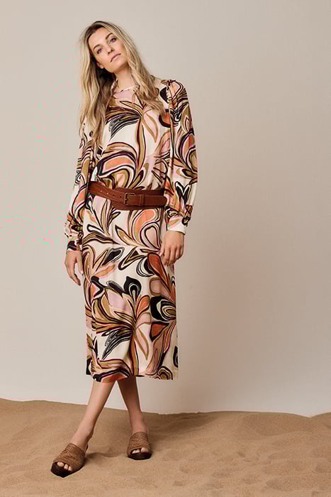 DRESS PAINTED FLOWER MULTICOLOUR 2