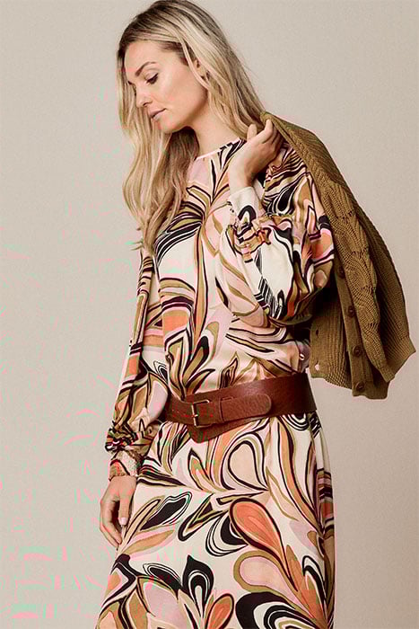 DRESS PAINTED FLOWER MULTICOLOUR 4