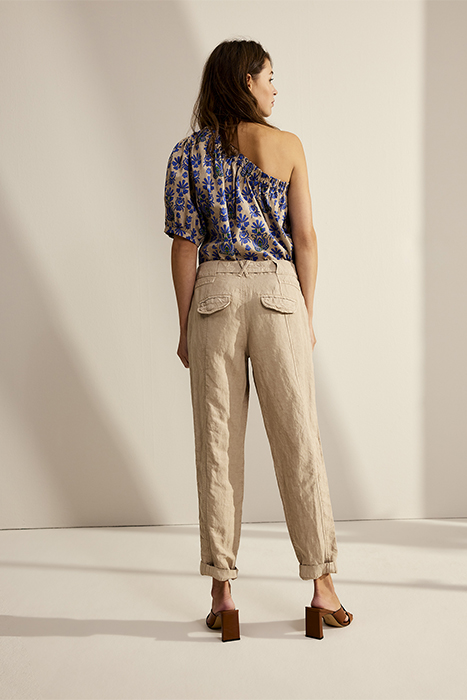 LOOSE FIT PANTS FLOWY LINEN TENCEL ALPACA 2