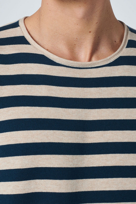 PULLOVER CREWNECK MELANGE STRIPES CARBON BLUE 6