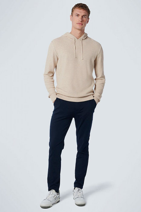 PULLOVER HOODED JACQUARD SAND MELANGE 3