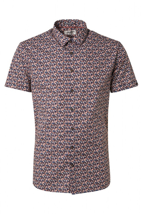 SHIRT SHORT SLEEVE ALLOVER PRINTED STRETCH PAPAYA 4