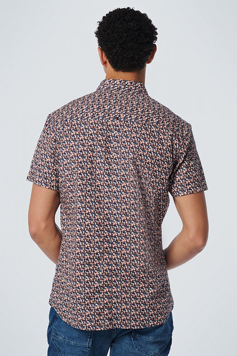 SHIRT SHORT SLEEVE ALLOVER PRINTED STRETCH PAPAYA 2