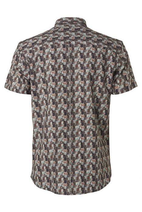 SHIRT SHORT SLEEVE ALLOVER PRINTED LIGHT AQUA 5