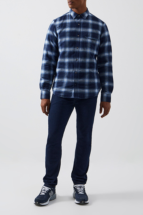 FLANNEL WAD CHECK OVERSHIRT BLUE MULTI 2