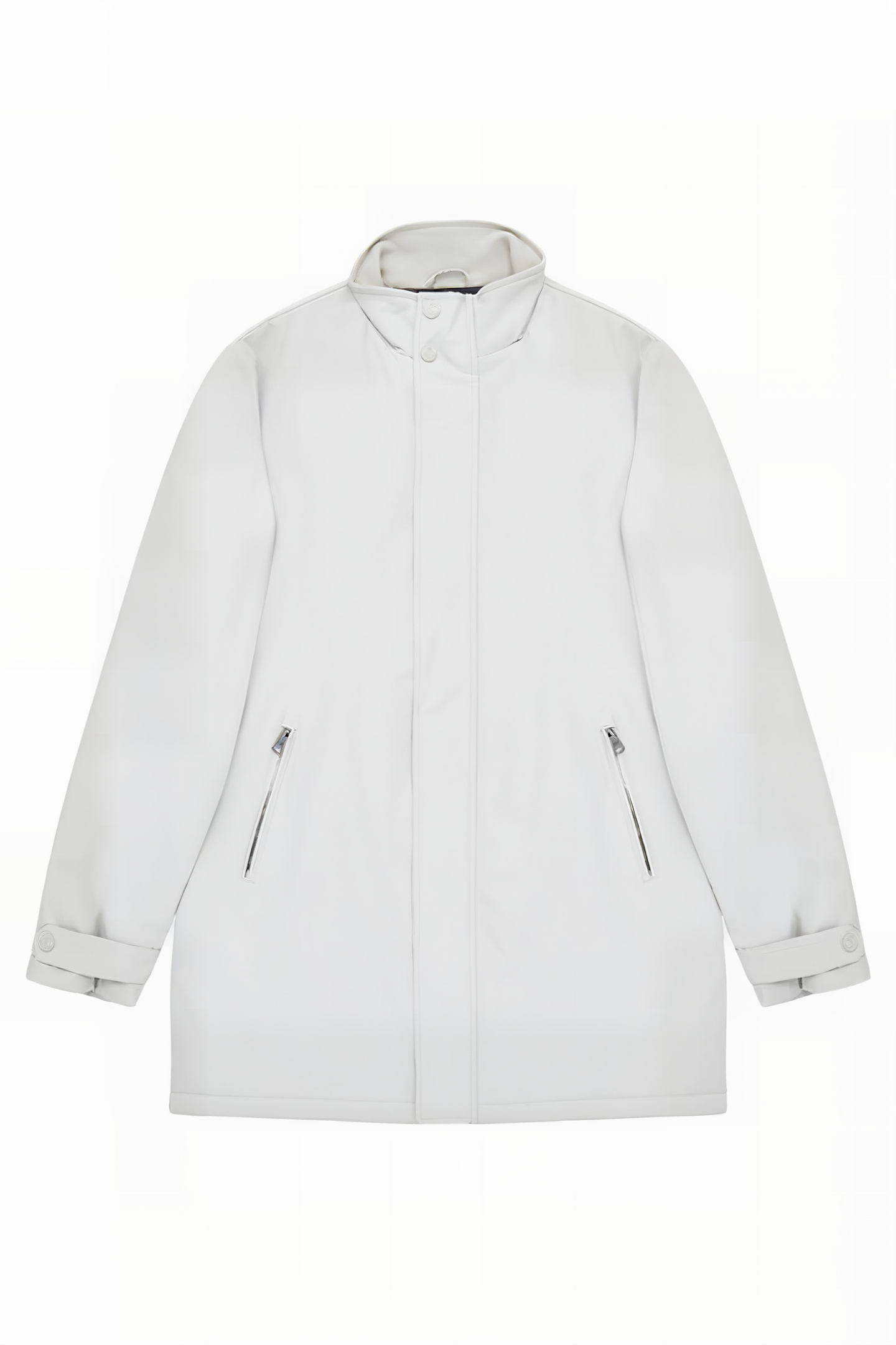 FUNNEL NECK MAC COAT STONE 3