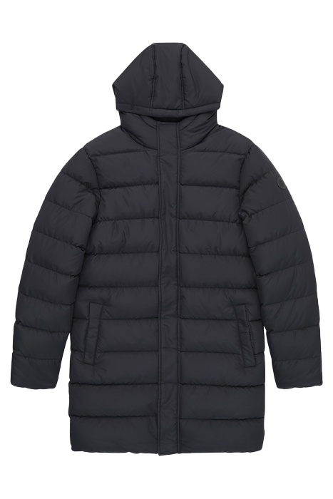 ROW HOODED PUFFER PARKA COAT BLACK 3