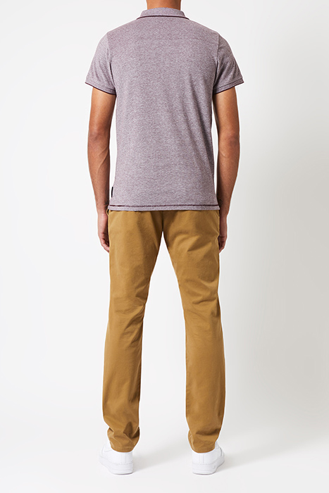 BIRDSEYE SHORT SLEEVE POLO SHIRT WITH TIPPING BORDX BRDSEYE/ 2