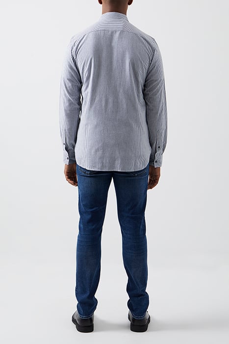 STRIPE LONG SLEEVE SHIRT DARK NAVY STRIPE 2