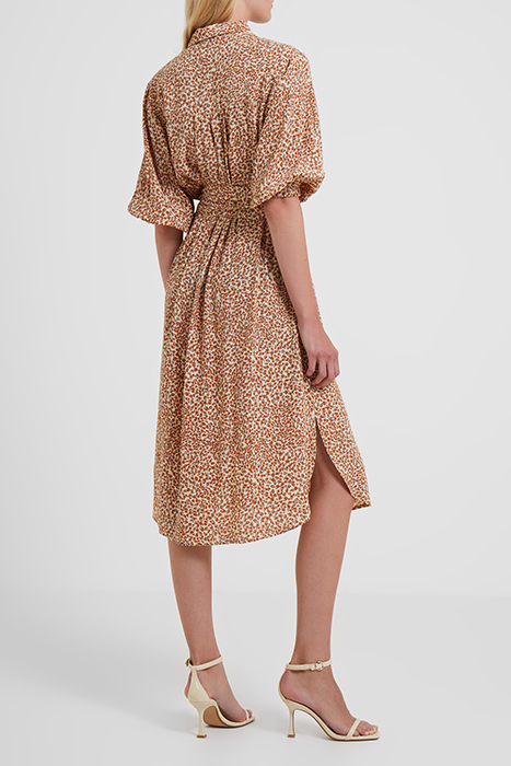CADIE DELPHINE DRAPE SHIRT DRESS SHIFTING SAND 3