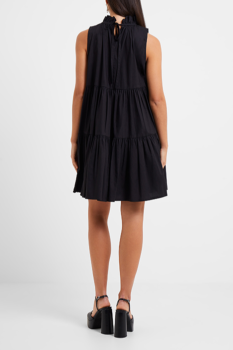 RHODES CONSCIOUS POPLIN SLEEVELESS DRESS BLACK 2