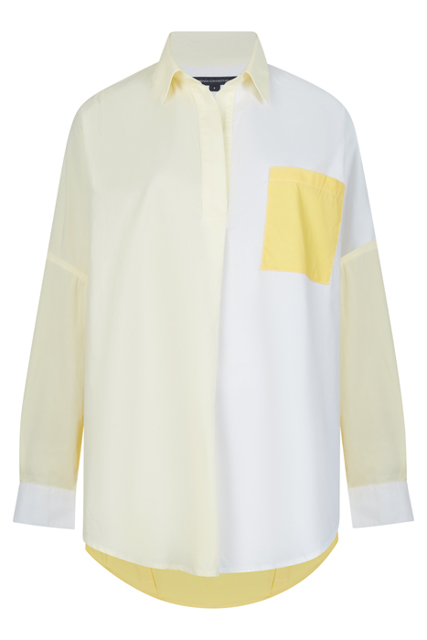 RHODES POPLIN COLOUR BLOCK POPOVER SHIRT PRIMROSE YELLOW 4