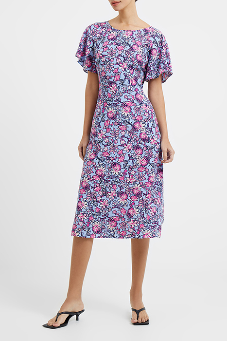 FOTINI ECO DELPHINE CUT-OUT BACK MIDI DRESS PLACID BLUE 2