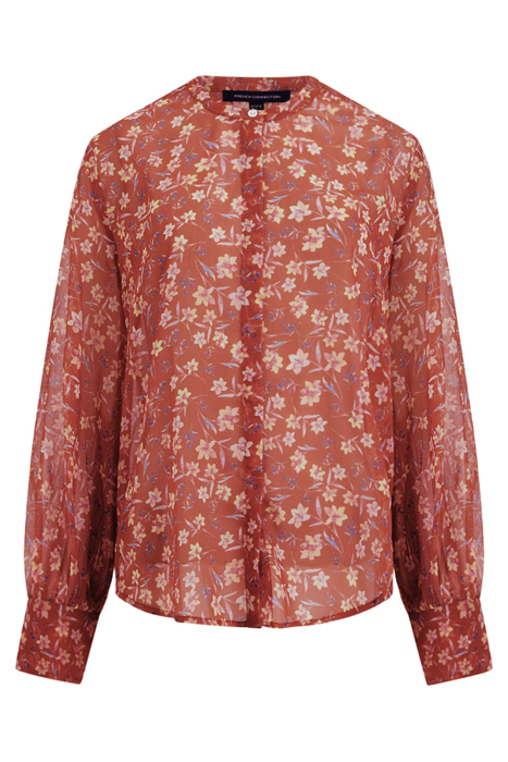 CECILA RECYCLED HALLIE CRINKLE SHIRT HONEY BRONZE 4