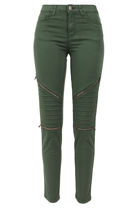 LADIES STRETCH BIKER PANTS OLIVE 3