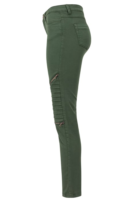 LADIES STRETCH BIKER PANTS OLIVE 4