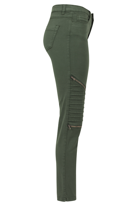 LADIES STRETCH BIKER PANTS OLIVE 5