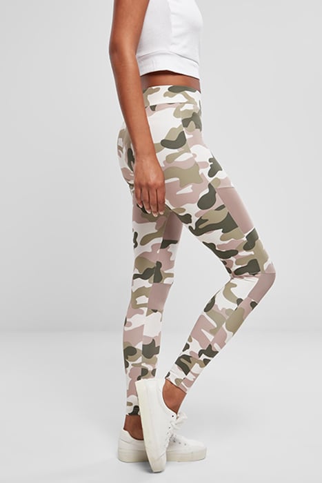 LADIES CAMO TECH MESH LEGGINGS DUSKROSE CAMO 9