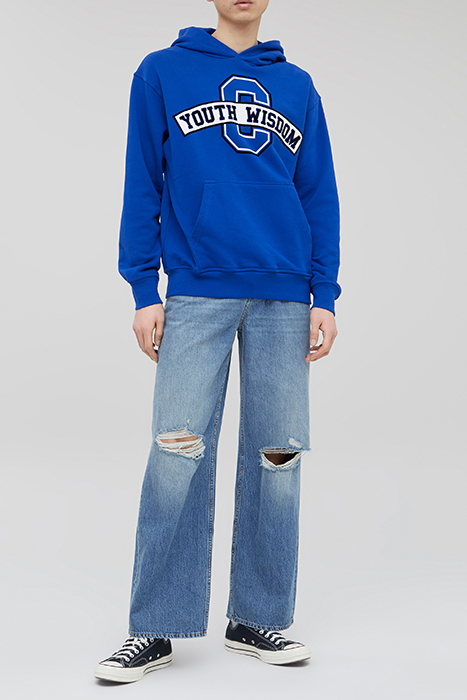 MEN M. PHILOUZE UNISEX HOODIE ROYAL BLUE 3