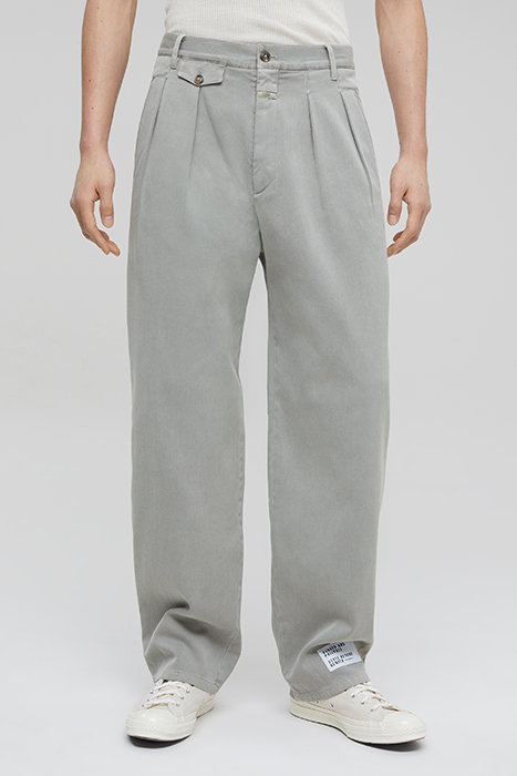 MEN M. PHILOUZE UNISEX CHINO PANTS GRAVEL 1