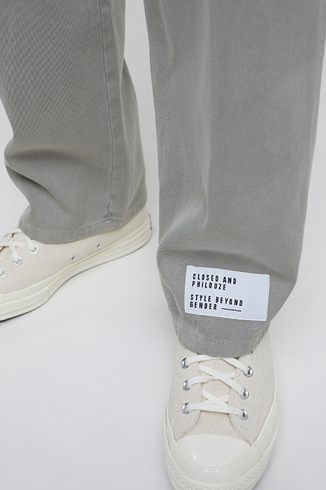 MEN M. PHILOUZE UNISEX CHINO PANTS GRAVEL 5