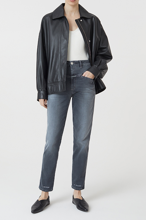 WOMEN PEDAL PUSHER JEANS MID GREY 3