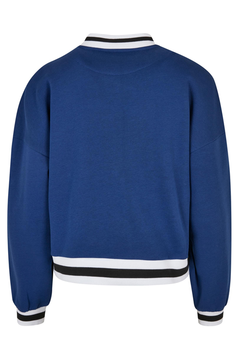 LADIES OVERSIZED COLLEGE SWEAT JACKET SPACEBLUE 5