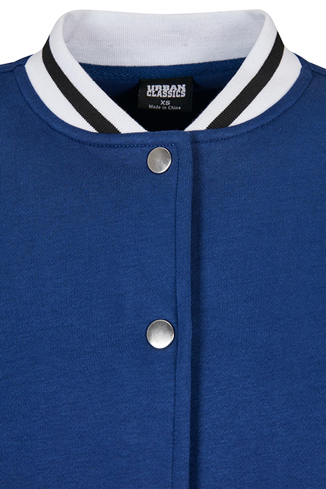 LADIES OVERSIZED COLLEGE SWEAT JACKET SPACEBLUE 8