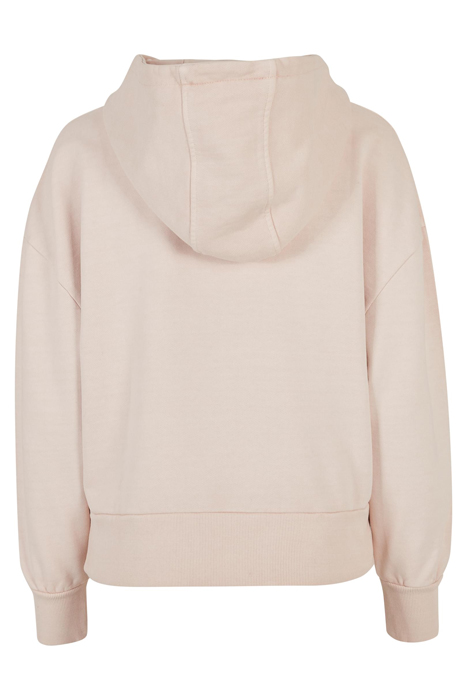 LADIES HEAVY TERRY GARMENT DYE HOODY PINK 5
