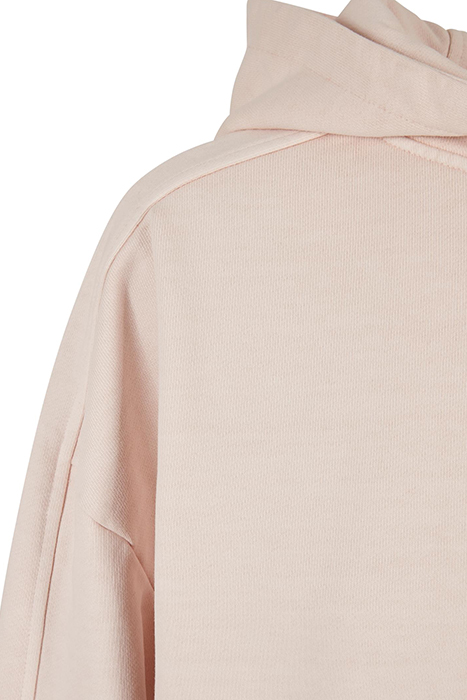 LADIES HEAVY TERRY GARMENT DYE HOODY PINK 9