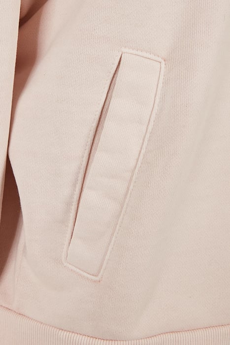 LADIES HEAVY TERRY GARMENT DYE HOODY PINK 10