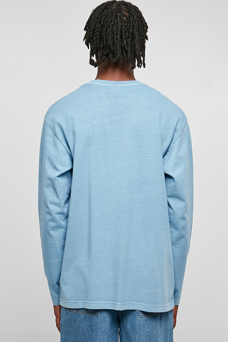 HEAVY OVERSIZED GARMENT DYE LONGSLEEVE HORIZONBLUE 2