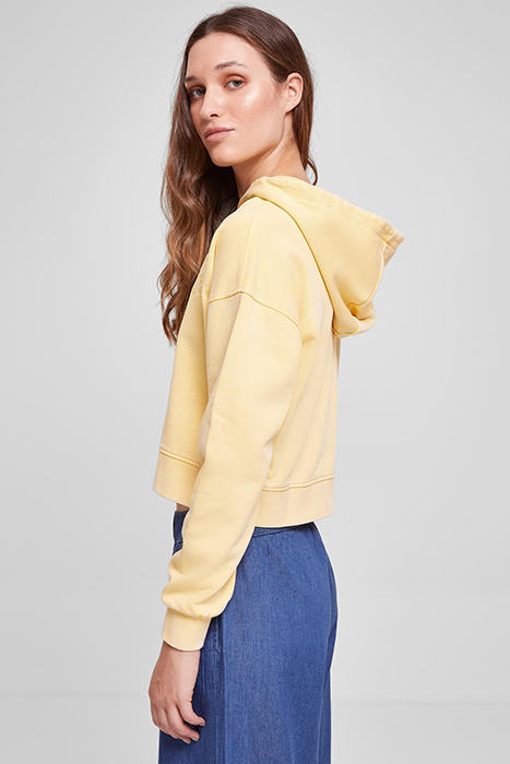 LADIES SHORT FLOWER EMBROIDERY TERRY HOODY VINTAGESUN 6