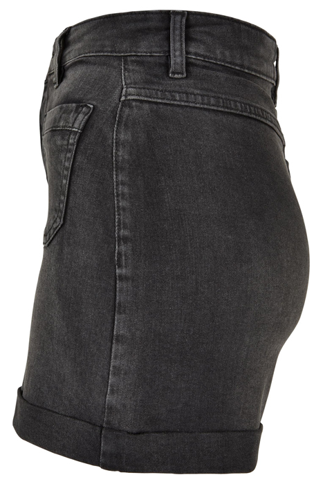 LADIES VINTAGE DENIM SHORTS BLACK WASHED 5