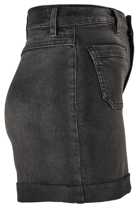 LADIES VINTAGE DENIM SHORTS BLACK WASHED 6