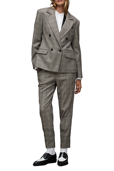 BEA CHECK BLAZER GREY 3