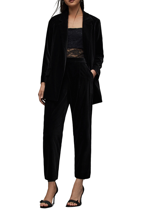 ALEIDA VELVET TROUSE BLACK 2