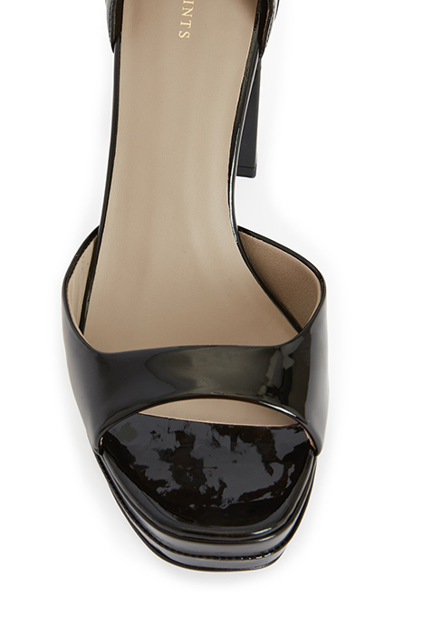 TIA PLATFORM HEEL BLACK SHINE 5