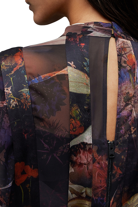 FLEUR LS TIPPI DRESS RUST BROWN 5