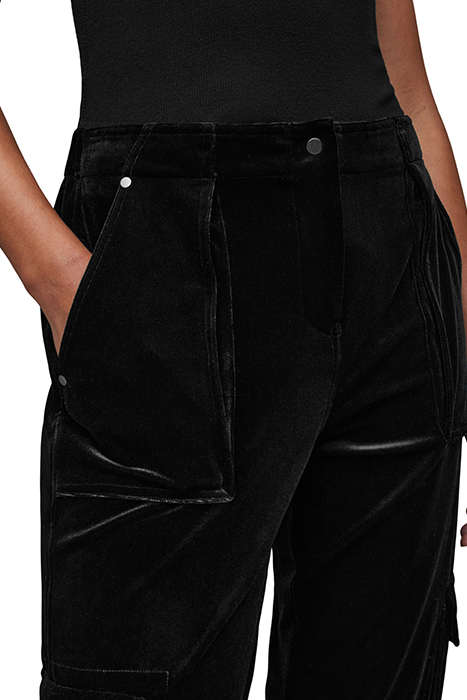 FRIEDA VELVET TROUSE BLACK 5