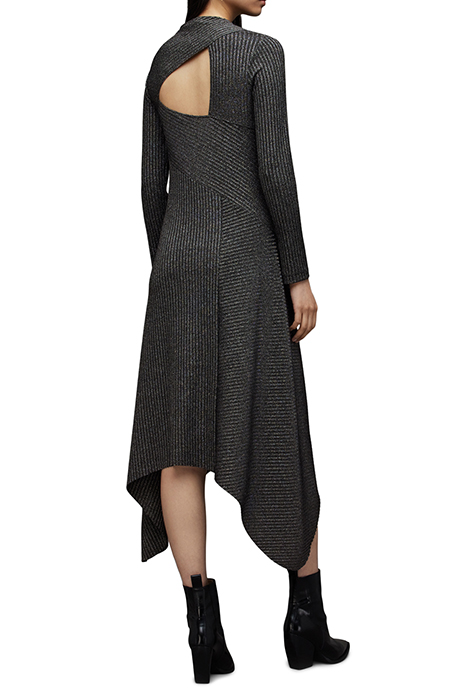 GIA SPARKLE DRESS DARK SILVER 2