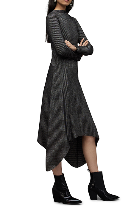 GIA SPARKLE DRESS DARK SILVER 4